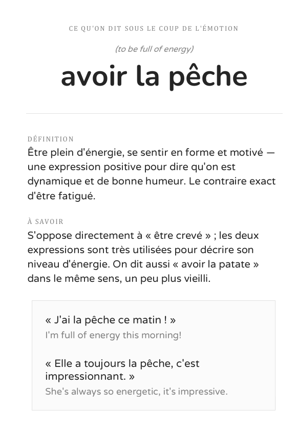 Page intérieure du livre d'argot français
