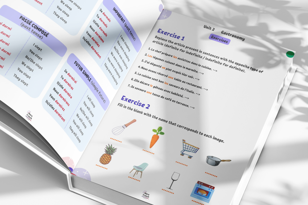 French Vocabulary Book for Beginners – with audio, dialogues, conjugation and exercises – Image 3