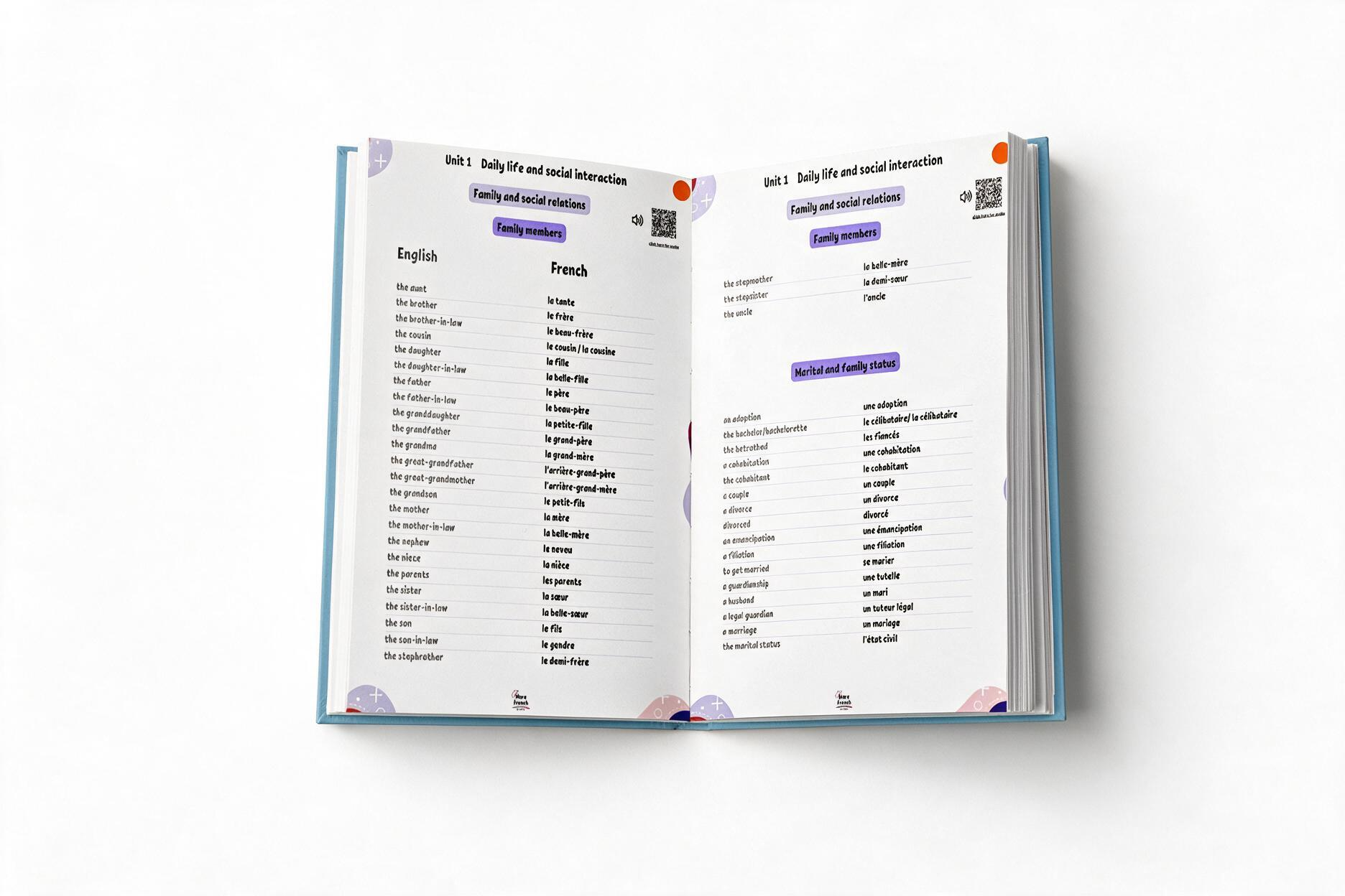 French Vocabulary Book for Beginners – with audio, dialogues, conjugation and exercises – Image 3
